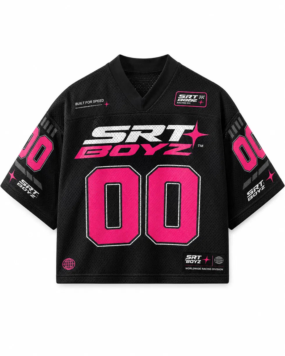 SRT BOYZ BLACK / PINK MESH JERSEY