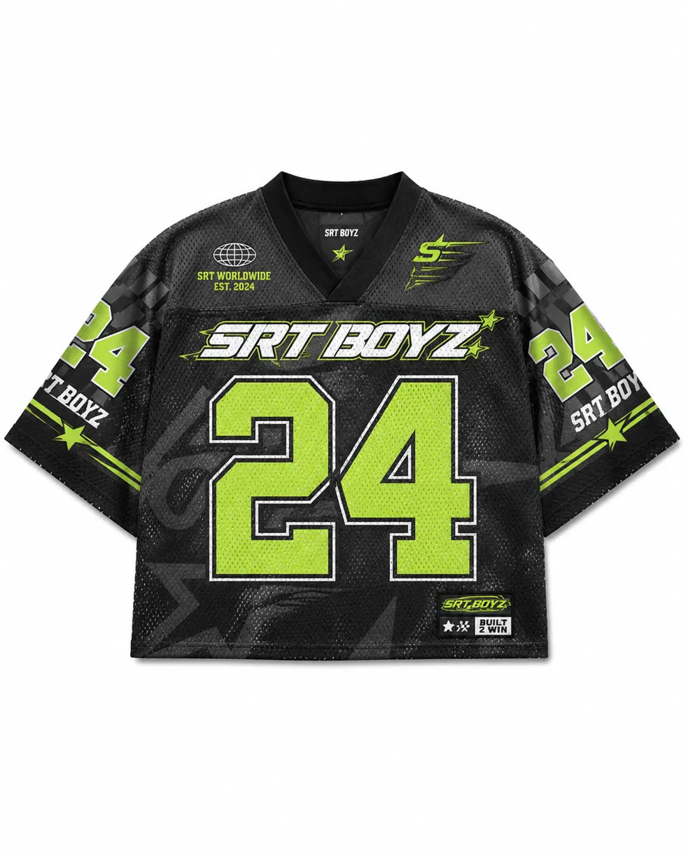 SRT BOYZ BLACK / NEON MESH JERSEY